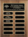 Rosewood Piano Finish 12 Plate Black Brass Perpetual Plaque