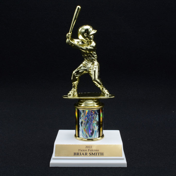Boy Junior Baseball Trophy with 2" Column