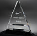 Clear Crystal Triangle on Black Crystal Award