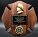 Maltese Cross Genuine Walnut Plaque with Casting & Emblem