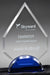 Arrowhead Crystal Award on Sapphire Blue Base