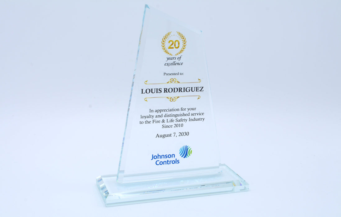 Glacier Crystal Award on Crystal Base