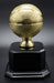 Gold Basketball Trophy on Black Piano Finish Base