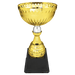 Gold / Silver Metal Cup Trophy  on Weighted Plastic Base