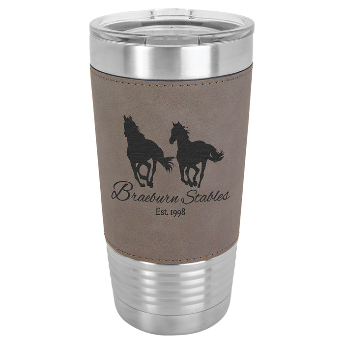 20 oz. Leatherette Polar Camel Tumbler Mug (8 Colors)