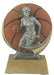 Basketball Colored Resin Trophy Female