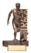 Track Male Figure Trophy with Sport Name vertically