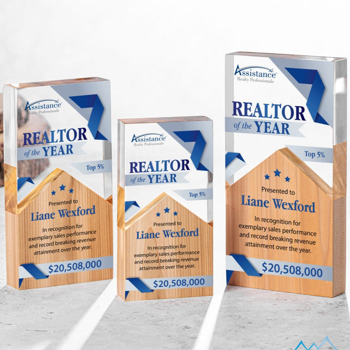 Acrylic Wood  Rectangle