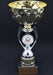Gold / Silver Armed Trophy Cup with 2 inch insert