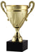 Gold All Metal Trophy Cup on Genuine Black Marble Base