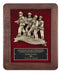 Genuine Walnut plaque with Firefighter casting