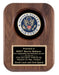 Genuine walnut plaque with USAF Emblem