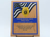 Police Blue Line Flag Plaque with Badge on Alder Wood