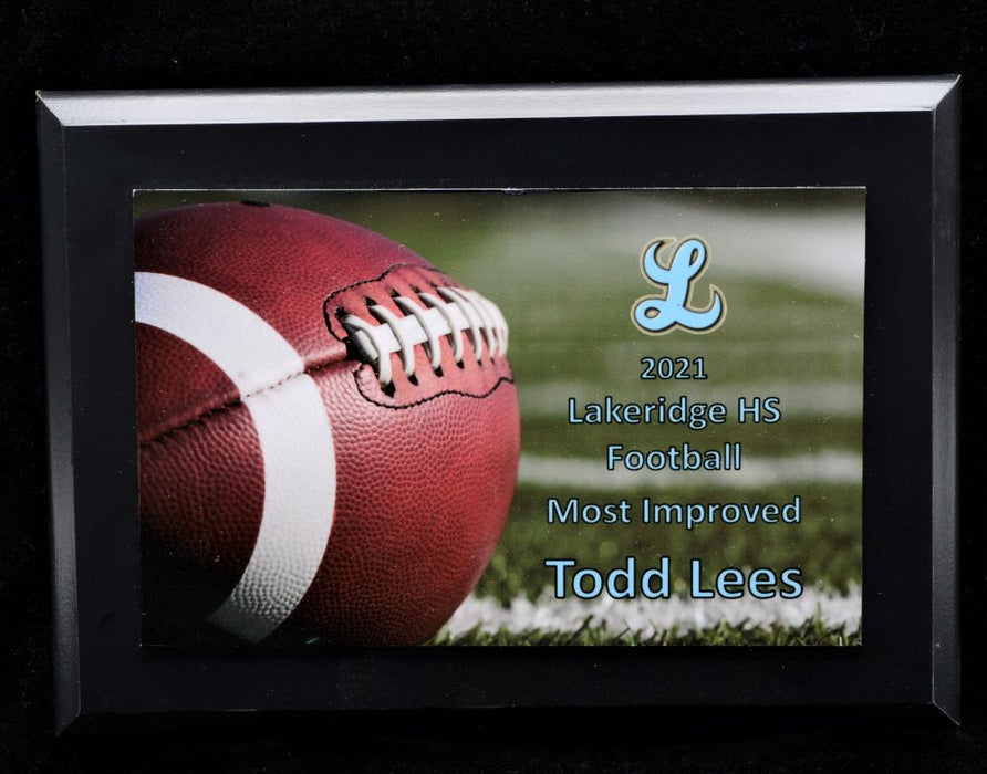 Football Plaque (5 Sizes, 2 board colors)