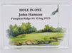 Crystal Golf Hole-in-One Plaque