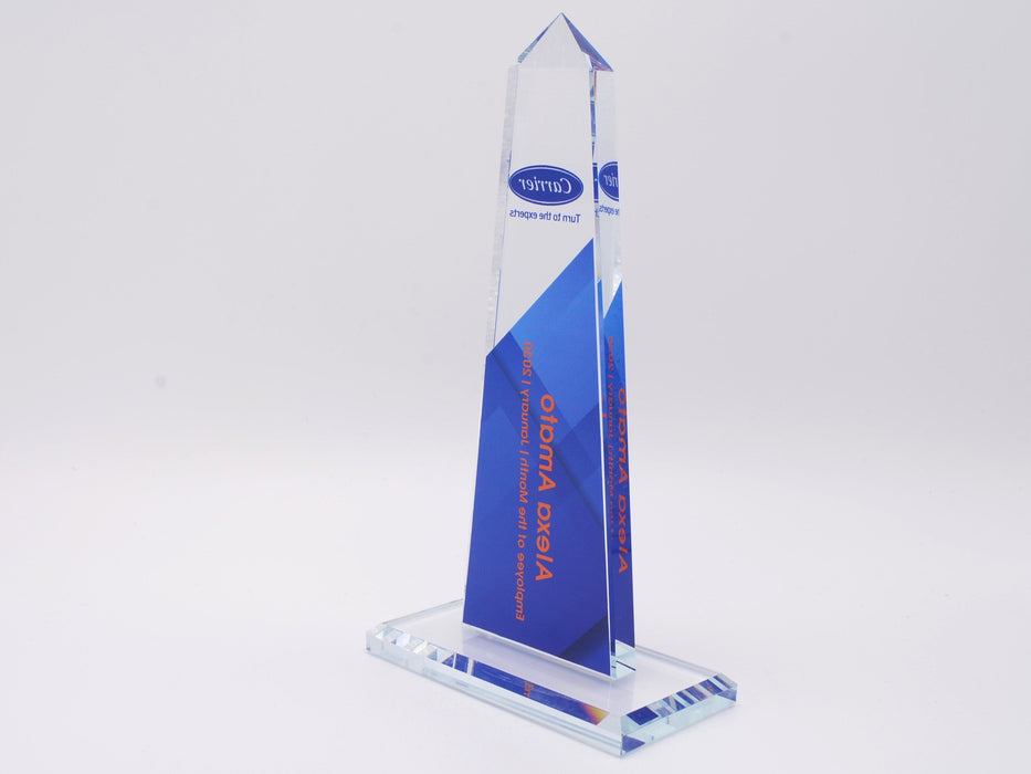 Obelisk Crystal Award on Crystal Base