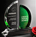 Greenley half-circle crystal award