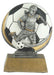 Soccer Colored Resin Trophy Female