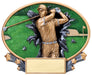 Xplosion 3D Oval Resin Golf Plaque Male