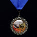 Music Star Medal with Colored Dome Insert
