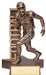 Football Figure Trophy with Sport Name vertically