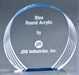 Round Acrylic Award 1 inch thick self-standing