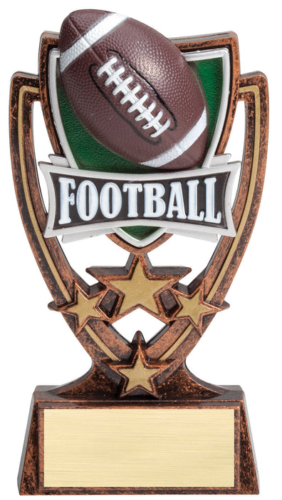 Four Star Football Colored Resin Trophy