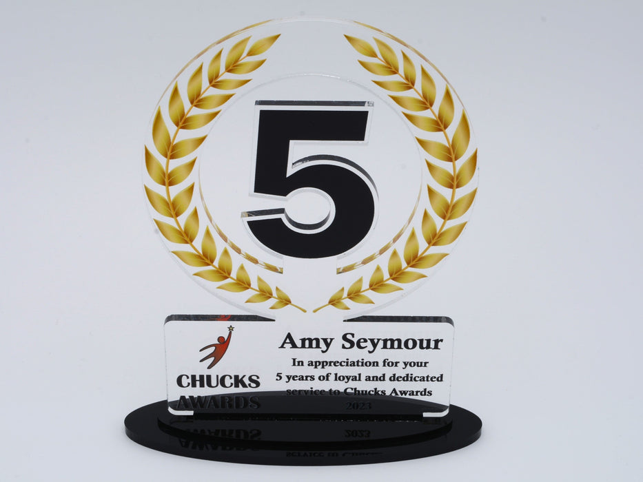 5 Year Anniversary Award