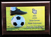  Soccer Sports Plaque, Picture with Foot on Ball