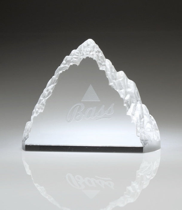 Rugged Everest Crystal Award with satin lined presentation box